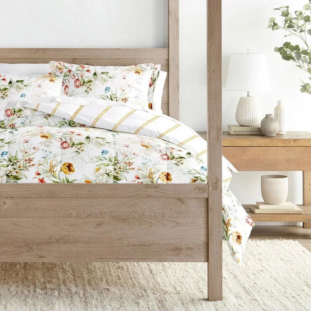 Chintz Floral Reversible‎ Down-Alternative Comforter Set NIP